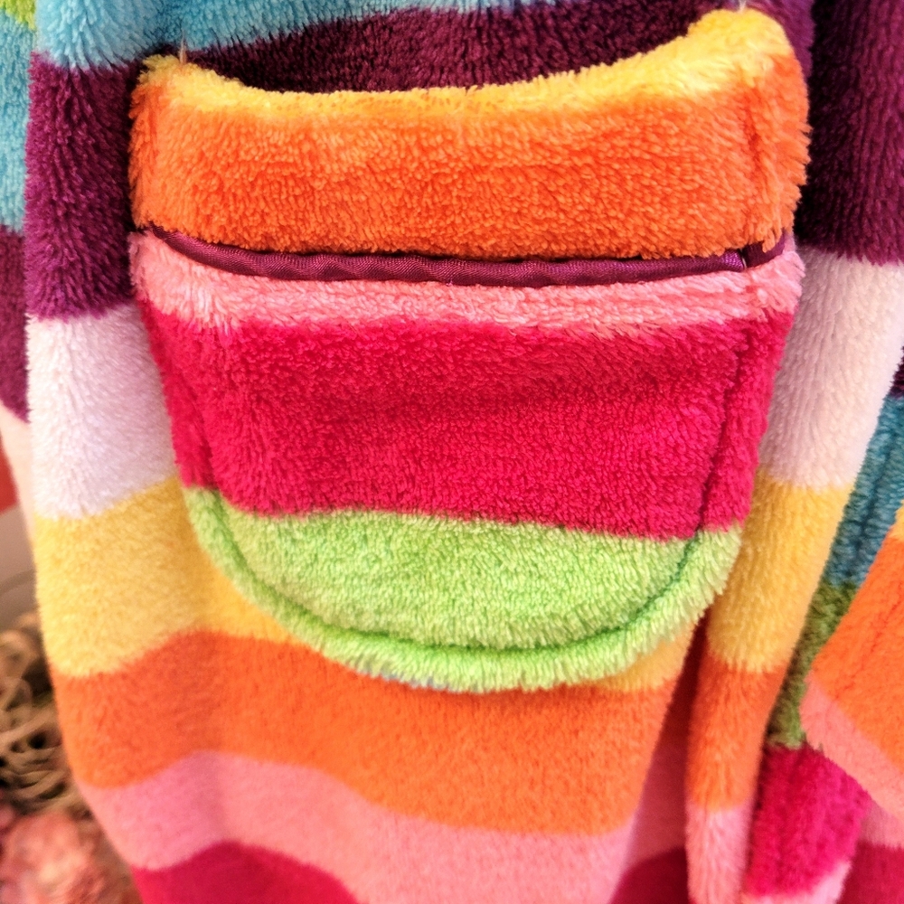 Joe Boxer Multicolor Striped Kids Robe - Picture 3 of 4